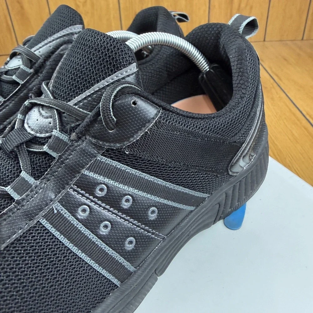 Orthofeet 611 Sprint Mens Athletic Shoes Black Mesh Sneakers Size 12 D Medium
